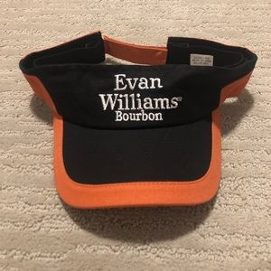 Evan Williams bourbon visor NWOT orange black